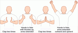 chinese olympic clapping