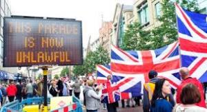 parade with union flags 2014