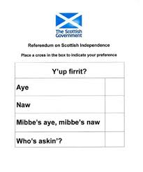 Scottish referendum form