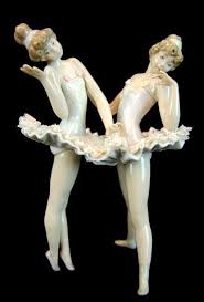 porcelain ballerina pair