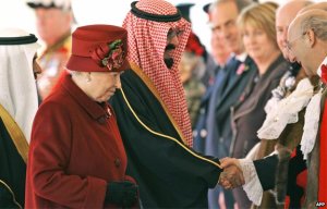 King Abdullah and Queen Elizabeth